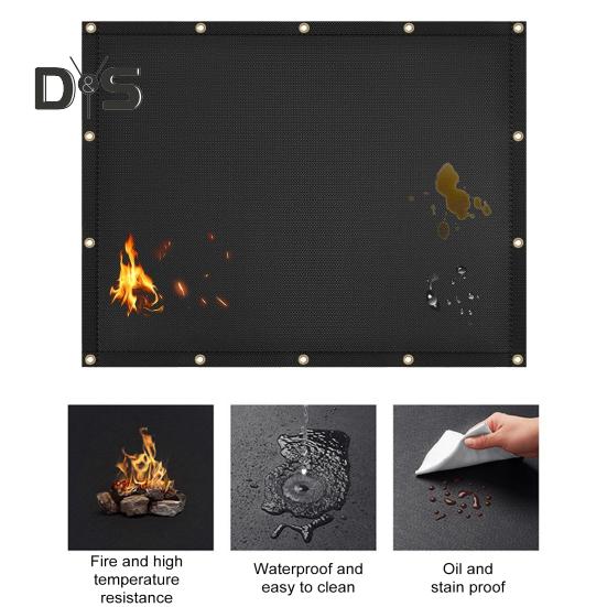 Fireproof Heat Shield Grill Mat for Wall Behind Grill Protect Deck Fence from Grill Heat Stove Wall Protector Fridge BBQ Mat Accessories for