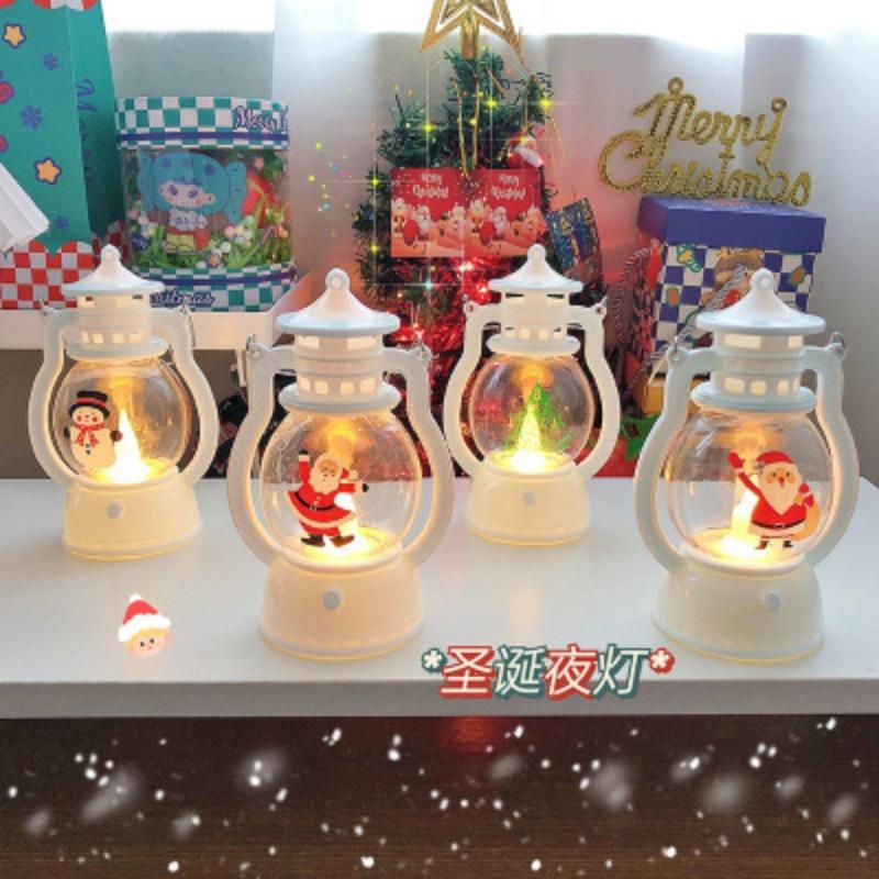 Portable Decorative Lamp, Small Oil Lamp, Tabletop Ornament, Christmas Gift, Prize, Small Night, Christmas Limited