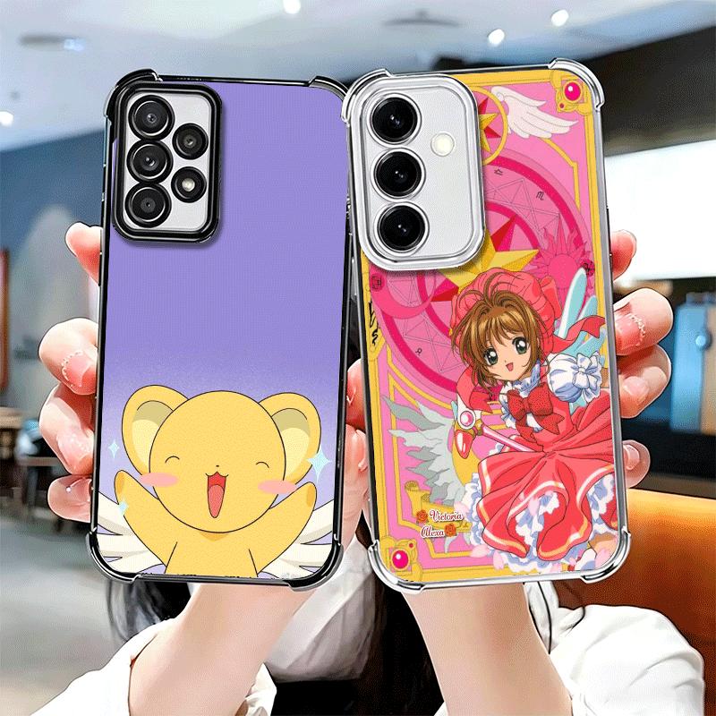 Cardcaptor Sakura Cute Girl Plating Phone Case For Samsung A17 A07 A37 A57 A16 A56 A15 A55 A14 A54 A13 A53 A26 A36 A25 A35 A24 A