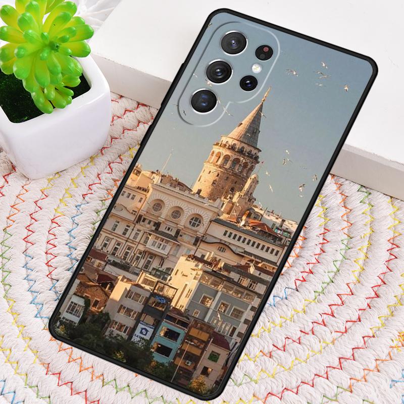 Turkey Istanbul Scenery TPU Phone Case For Samsung Galaxy note 10 pro S26 S25 S24 S23 S22 Ultra Plus S21 FE S20 Shockproof Cover