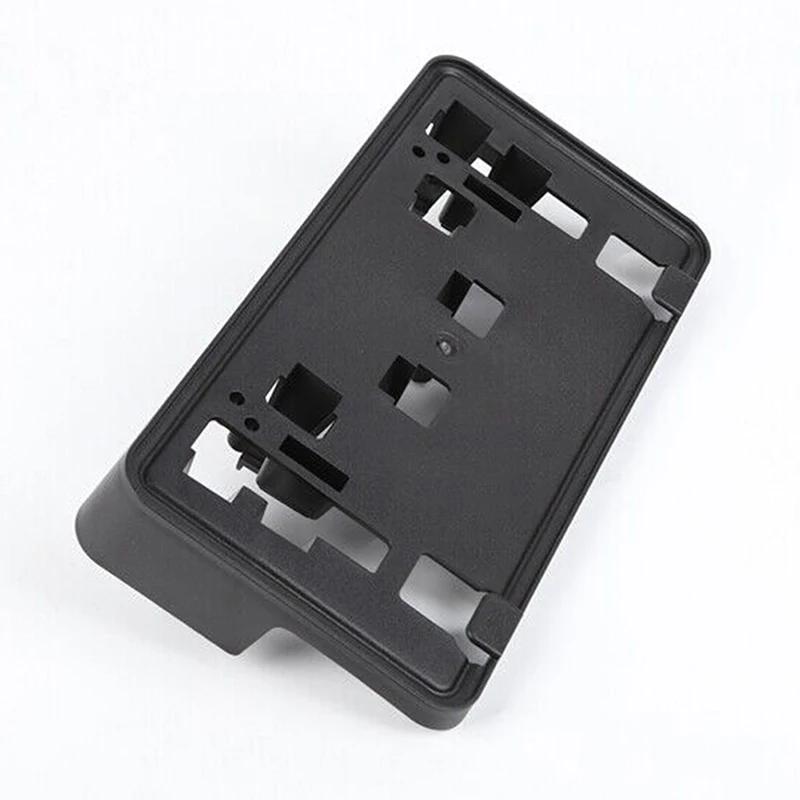 Black Car Front Bumper License Plate Mount Bracket Holder For Ford F150 F-150 2.7L 3.0L 3.5L V6 (Except Raptor) 2021 2022 2023