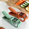 Kitchen Fruit Slicer, Multi-functional Vegetable and Fruit Slicer, Anti-rust Professional BBQ/catering Cucumber Slicer