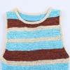 Kaslead New Women clothes Western Style Laminated Decoration Stripe Sleeveless Knitted Top 2142099 330