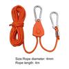 Pulley Ratchets Heavy Duty Rope Clip Hanger Lifting Pulley Lanyard Hanger Kayak Canoe Boat Reflective Rope Lock Tie Down Strap