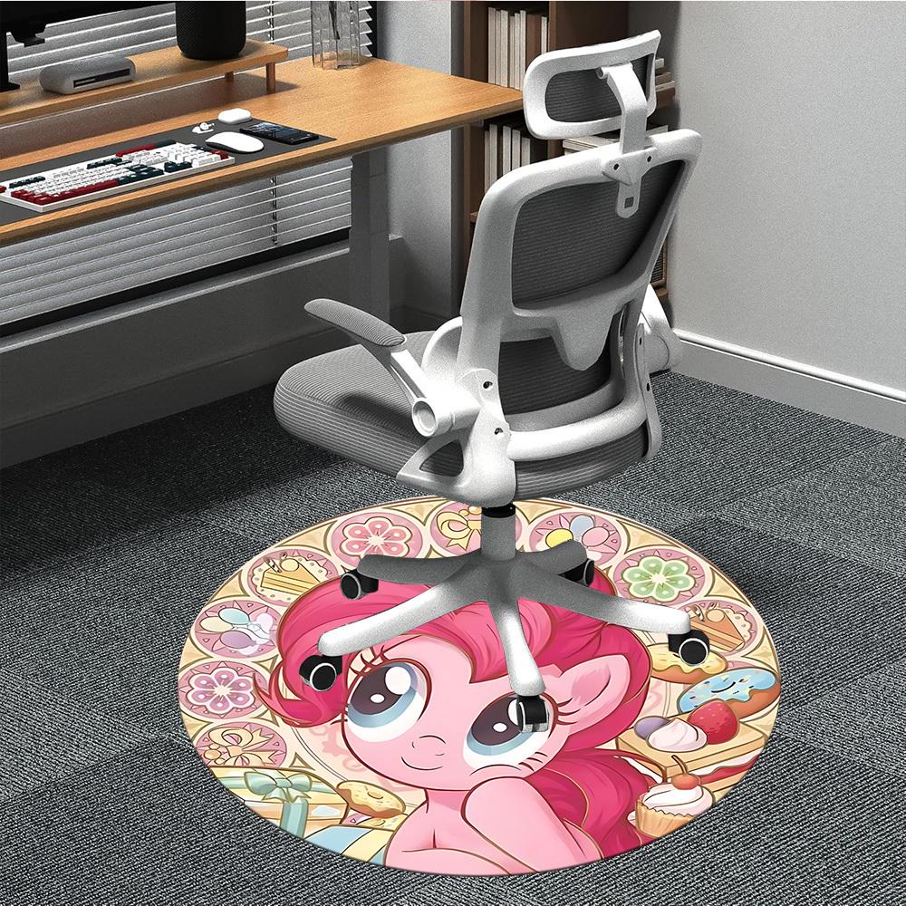 

1pc My Little Pony Office Round Area Rug, Indoor Mat Suitable For Office,Bedroom Living Room Home Decor, Room Deco a0926162 80cm by 80cm