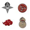 Naruto Kersenhout Legering Badge Met Reliëf Rinnegan Voor Anime Fans