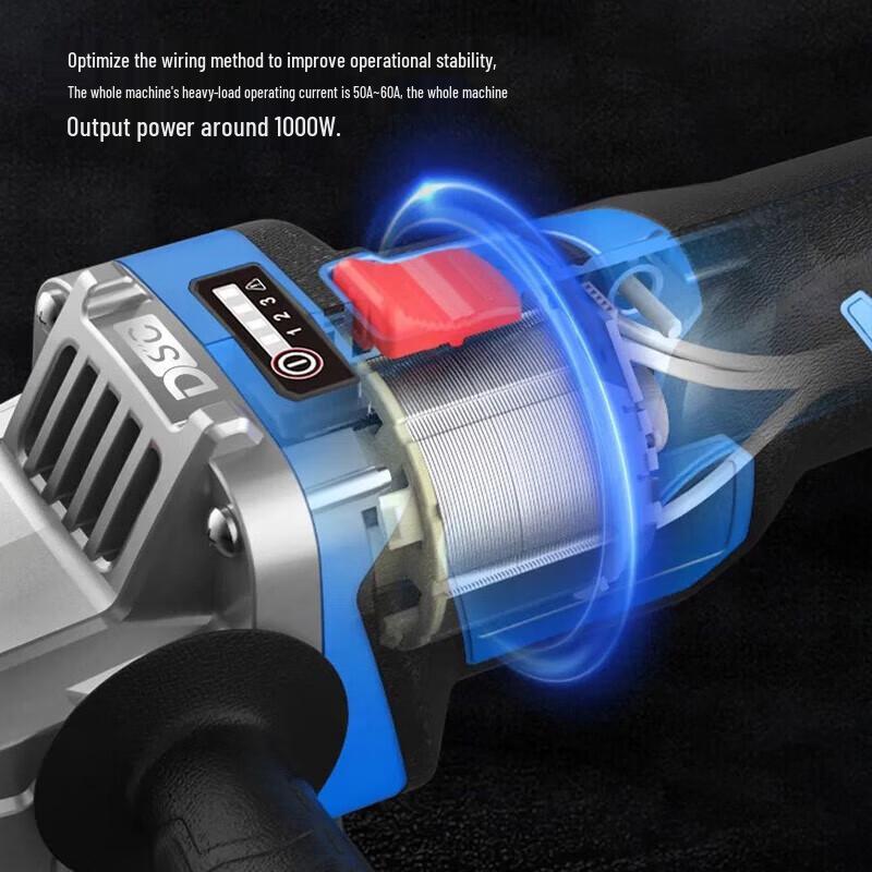 Dongcheng Brushless Cordless Angle Grinder DCSM04-100E CN plug (adapter included)
