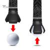 1/6 Pcs Golf Ball Retriever 3-Prong Golf Ball Pick Up Grabber for End of Putter Plastic Black Saver Claw Sucker Tool for Putter Grip