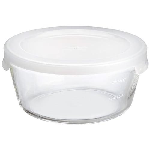 Hario Heat-Resistant Glass Storage Container, Round, 600ml, MST-60-TW