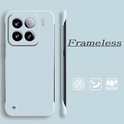 Custodia sottile senza cornice alla moda per Xiaomi Mi 15 Pro 14 13 Ultra 12 Lite 11 12T 13T Poco M6 Pro X5 Redmi 14C 13 12 K80 K70 K70E Custodia rigida in PC con effetto scrub