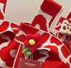 2026 New Year Red Lucky Gift Bag - Knitted Tote with Envelope Design, Perfect for Annual Meetings and Celebrations