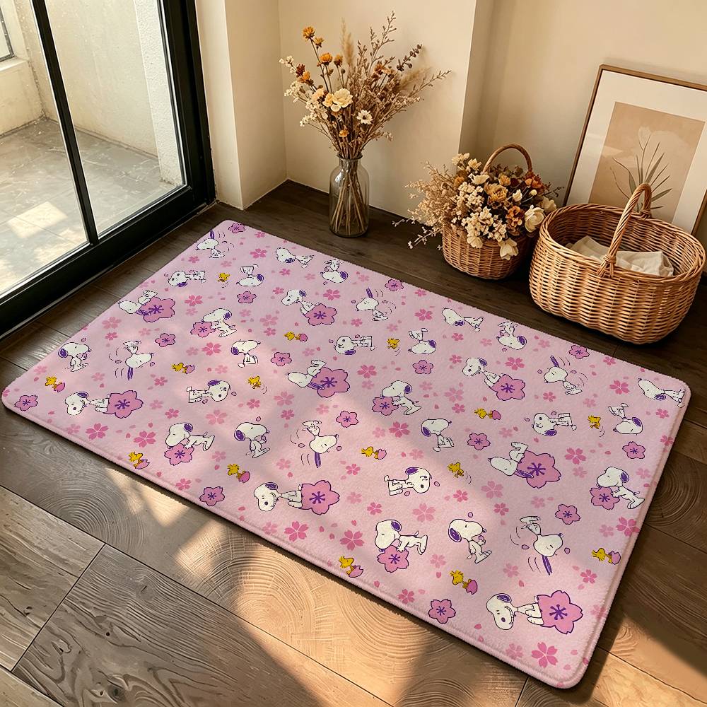 Classic-S-sNoOPyS Kawaii Carpet Bathroom Anti-slip Mat Door Mat Home Decoration Mat Entrance Door Mat Scratch-resistant Door Mat
