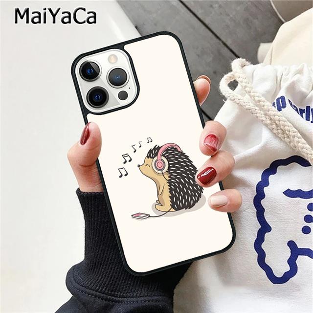 Hedgehog Phone Case Cover For iPhone 17 Air 16 15 plus 11 12 13 14 pro max  coque