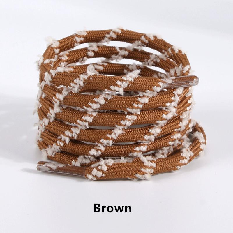 Fashion Pearl Shoe Flower DIY Oblique Round Shoelaces Shoe Decoration Accessories for Sneakers Casual White Shoe German Trainers