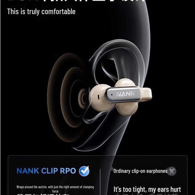 NANK Clip Pro Open-Ear Bluetooth Headset