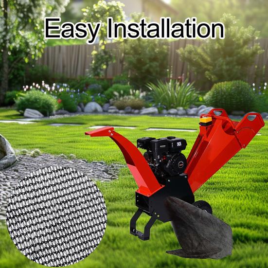 Wood Chipper Mesh Bag Leaf Shredder Erstatningspose Universal Debris Collection Bag med snøring for hager plener Parker