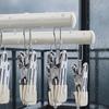 Double Row Underwear Drying Rack Windproof Clothes Hanger New Sock Drying Rack  Home Laundry