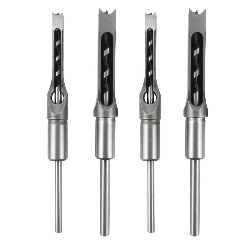 Industrial Grade Mortise Drill Bit - Steel Square Hole Opener for Woodworking