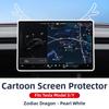 ZFX1 For New Tesla Screen Protector Frame Display Edge Body Cover Central Control Accessories For Tesla Model 3 Y Juniper 2026 2025