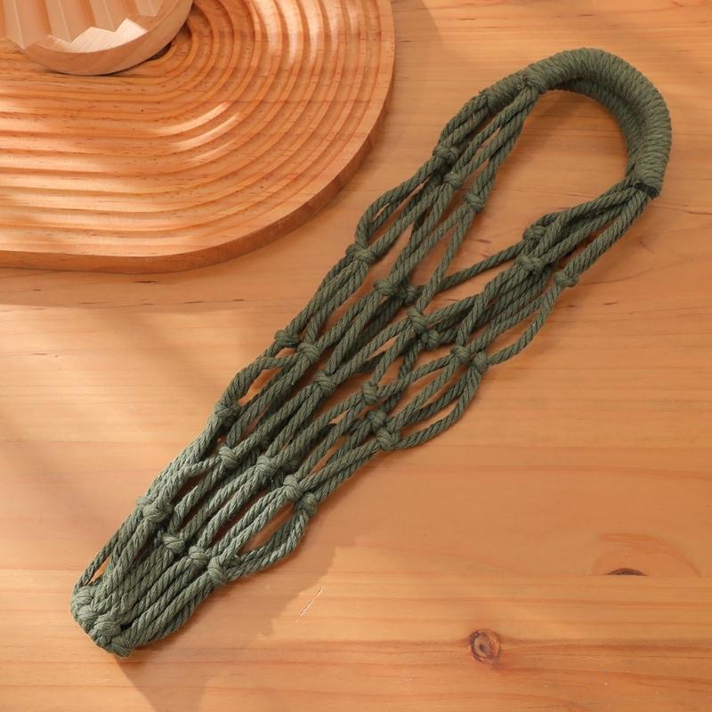 Hand-Woven Bottle Holder Cup Sleeve Handmade Drink Container Sleeve Suitable For Hiking Camping And School