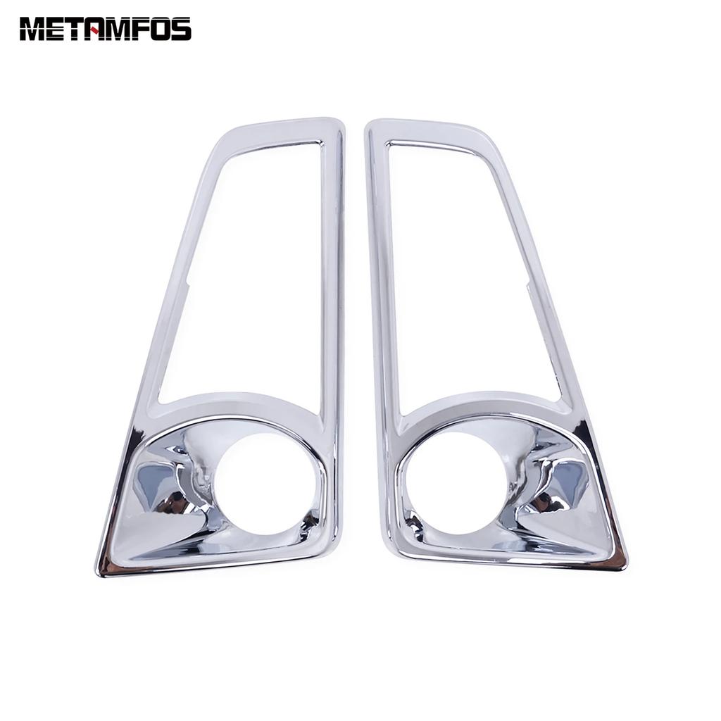 Front Fog Light Lamp Cover Trim For Toyota Hiace Granvia Commuter - 2024 Chrome Foglight Protector Car Accessories