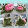 Green Frog Stuffed Animal Keyring With Soft Short Plush For Kids Gift