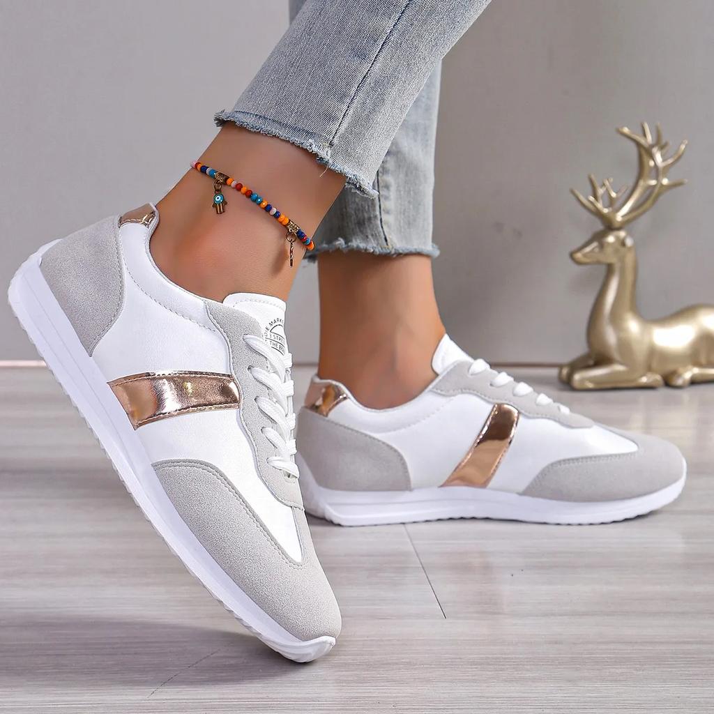 Fashion Autumn Women's Casual Shoes 2024 New Lace Up Flats Outdoor Sneakers for Women Platform Shoes Light Casual Women's Running Shoes