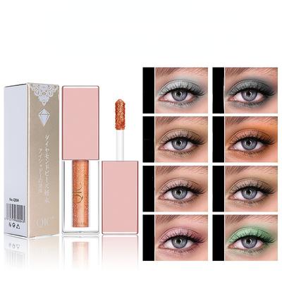 Sombra de olhos de cor brilhante, maquiagem líquida, à prova d'água