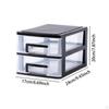 Clear Desk Storage Box with Drawer Organizer for Makeup