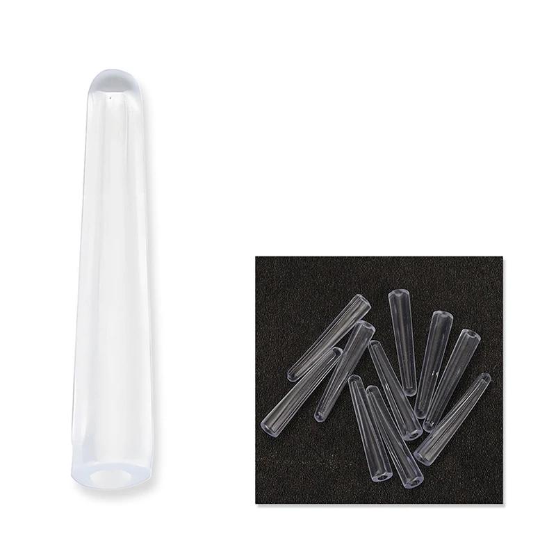 50pcs Acne Needle Tip Protector Soft Protective Sleeve Eyelash Tweezers Tip Cover Clip Protection Sleeve Clip Protective Cover
