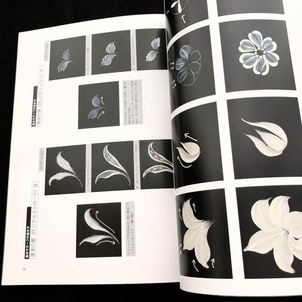 [USED] Technique book: Miyahashira Hisako's lace painting that blends into everyday life