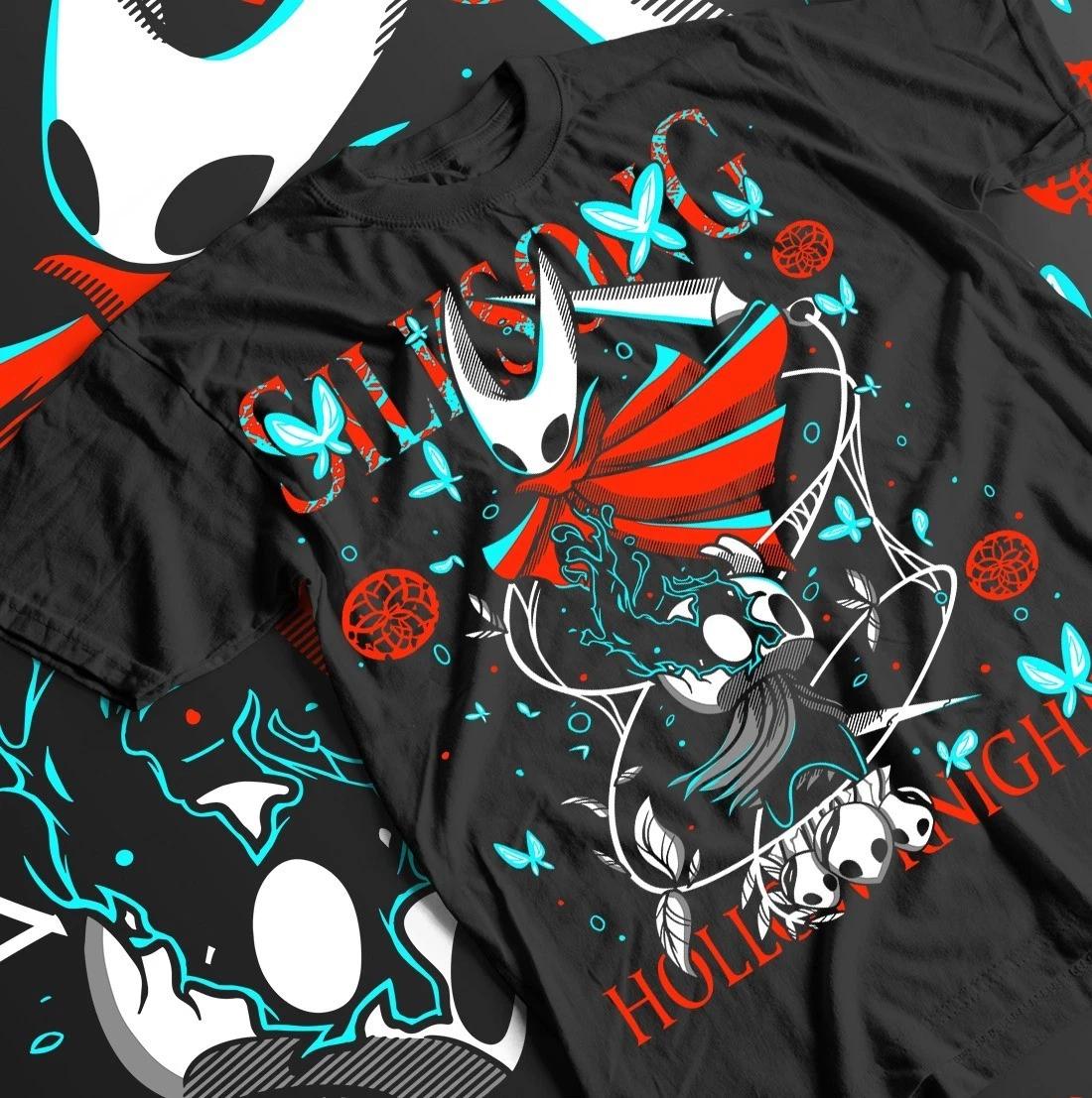 Винтажная футболка Hollow Knight Silksong, футболка Silksong, футболка Warrior Indie Game 4XL