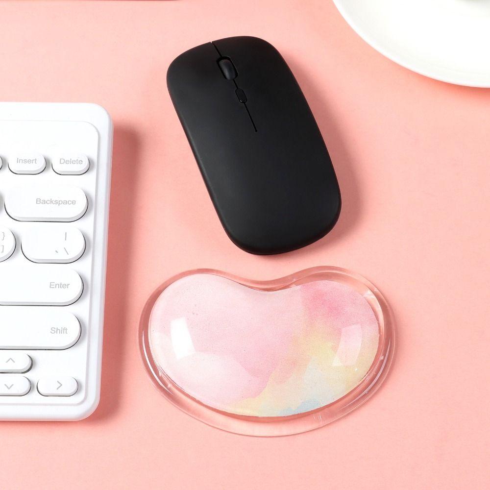 Summer Heart-Shaped Colorful Hand Pillow Wrist Rest Pad Silicone Gel Wrist Support