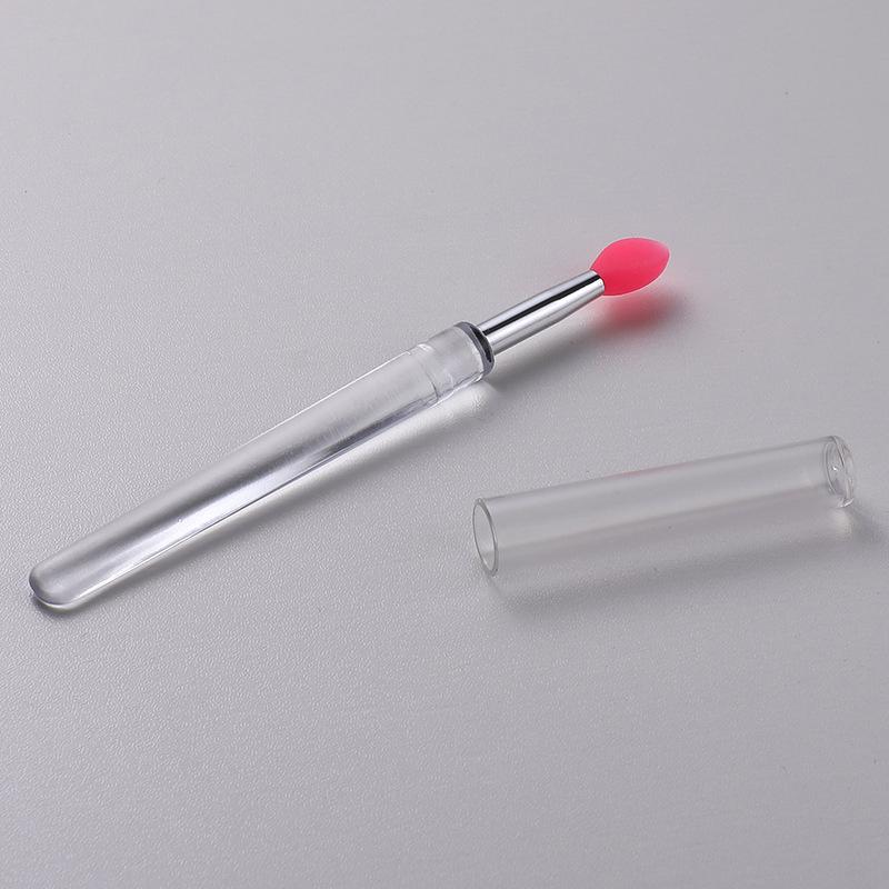 Portable Lip Brush Multifunctional Soft Silicone Head Lip Balm Lipstick