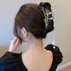 Vintage Metal Long Tassel Gripping Clip Hair Claw For Women Full Rhinestones Hair Clip Korean Barrettes Hairpin Hair Accessories