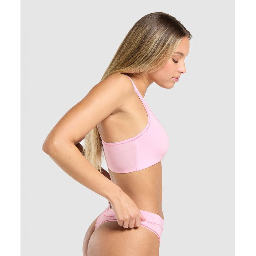 Gymshark Your Plate Or Mine Bralette Dolly Pink B2c3u Kb07