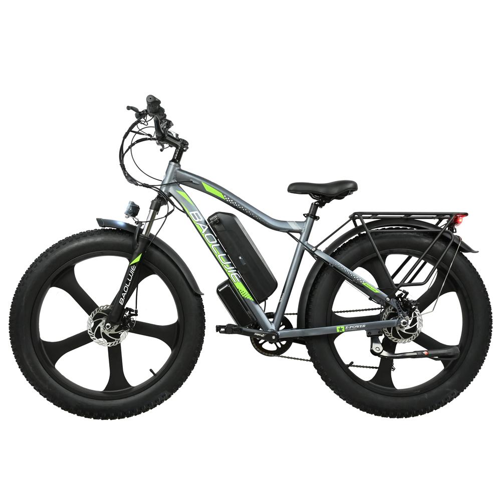 BAOLUJIE DP-2620 Integrated Wheel Adult E-Mountain Bike  500W Motor 48V13AH Battery 26 Inch Fat Tires Off-Road Electric All-Terrain Electric Bicycle