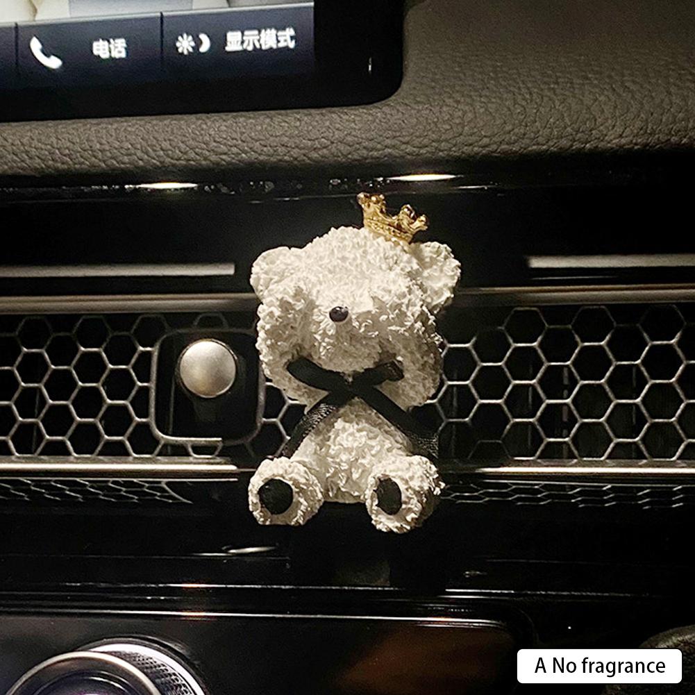 

Автомобильный освежитель воздуха держатель в форме медведя-банта гипсовый ароматный камень автомобильный освежитель воздуха зажим для духов для автомобиля A No fragrance