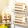 Large Capacity Automatic Egg Roller Transparent Auto-Rolling Egg Dispenser Egg Holder Rack  Kitchen