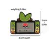 Japanese cartoon creative game console shape Pokémon metal badge Pokémon elf ball brooch