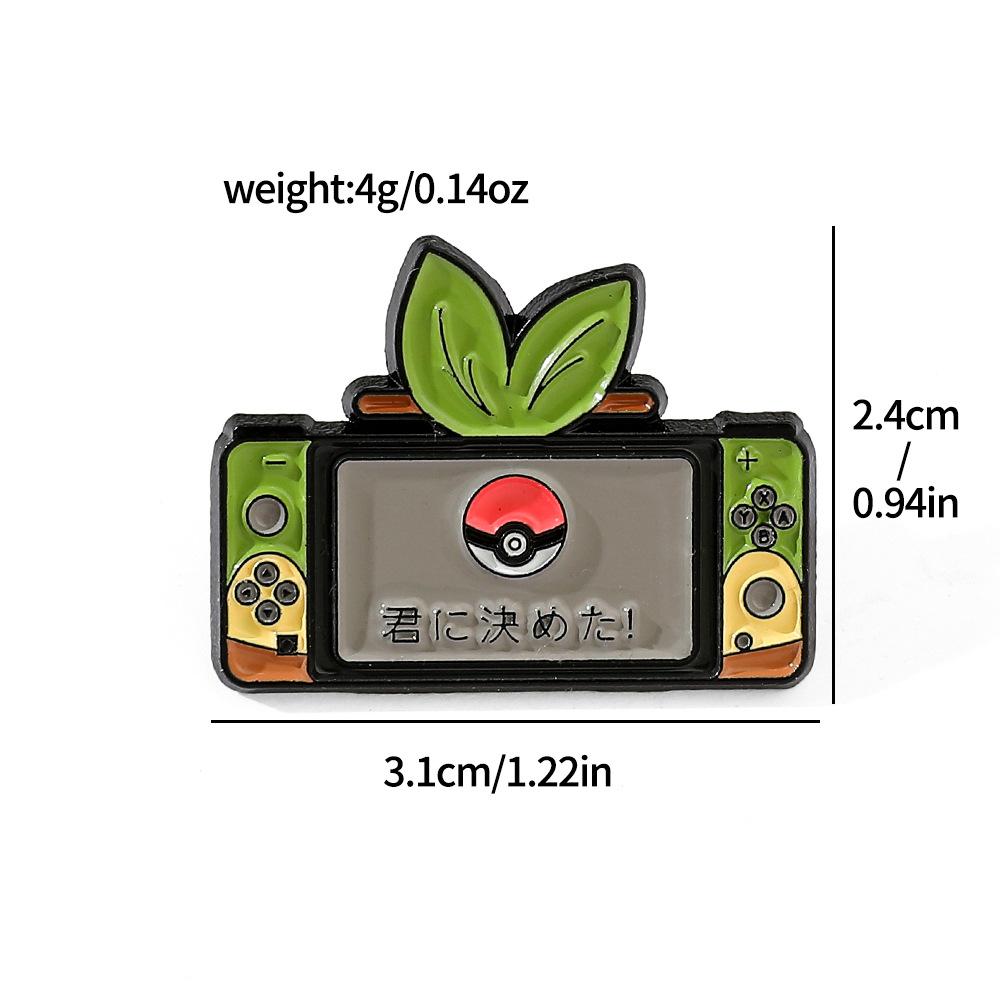 Японский мультфильм креативная игровая консоль форма Покемон металлический значок Покемон эльф мяч брошь