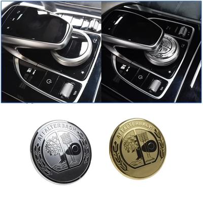 Car Interior Multimedia Sticker 47mm Mouse Knob Center Console Emblem Badge Sticker for W212 W205 AFFALTERBACH Sticker