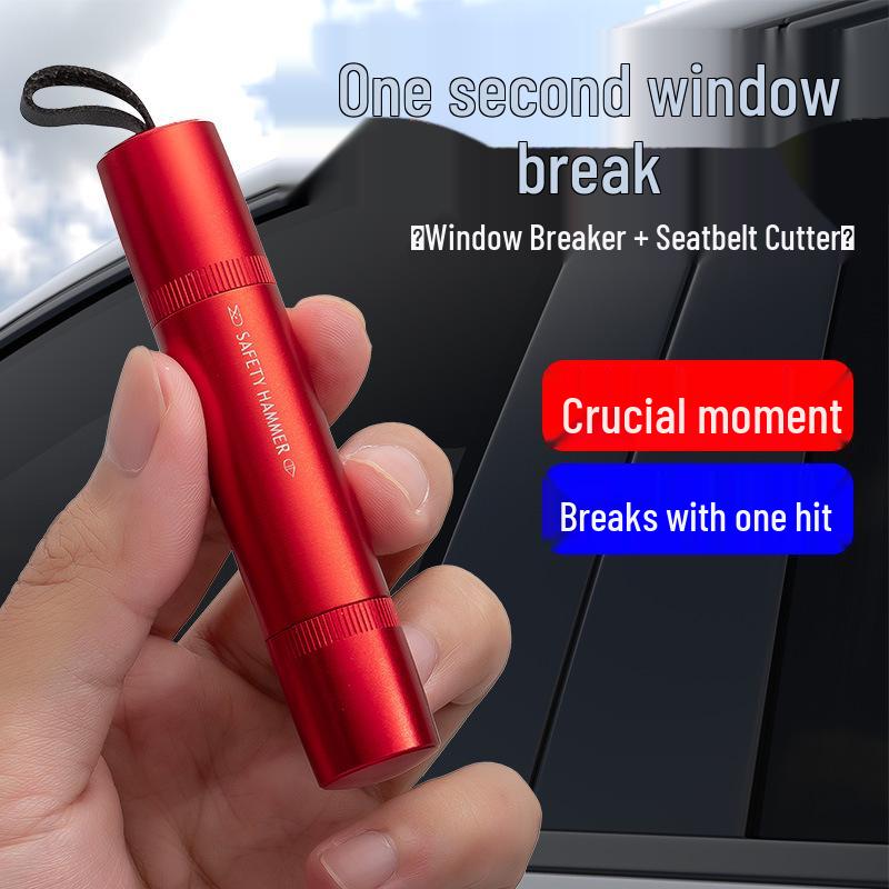 Car Safety Hammer: Multifunctional Window Breaker & Seatbelt Cutter for Emergency Escape