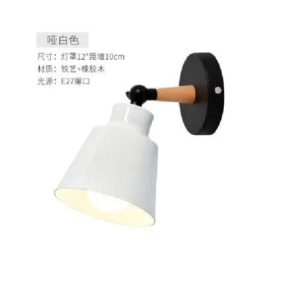 Nordisk soveværelse væglampe massivt træ LED væglamper minimalistisk kreativ stue gang natbord lampe Dekorativ belysning