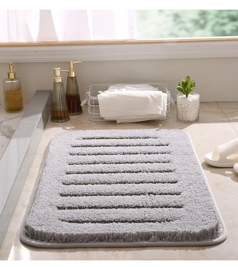 Koupelnová předložka s vysokým vlasem, zesílená, savá, pro hotelové a domácí použití