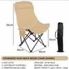 High Back Folding Moon Chair Lightweight Portable Camping with Headrest Heavy Duty Outdoor for Fishing Essential
