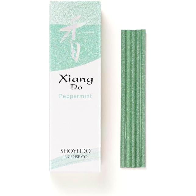 Shoeido Incense Xiang Do Peppermint ST20 pieces with simple incense holder #214547
