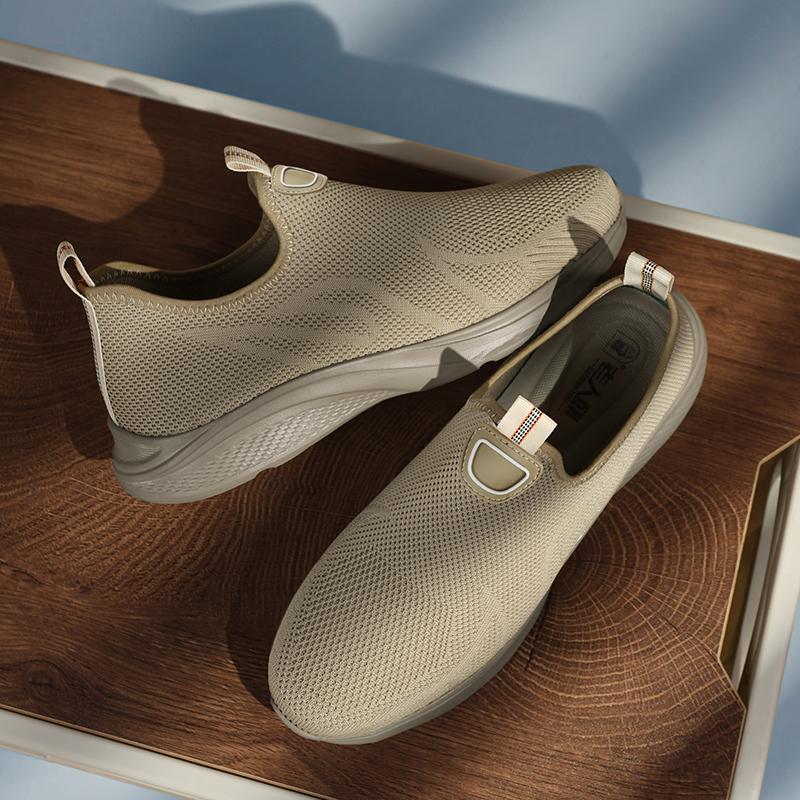 Lekkie buty z siateczki męskie Oddychające buty turystyczne codzienne Wsuwane buty do jazdy samochodem Męskie wygodne mokasyny Letnie uniwersalne płaskie buty