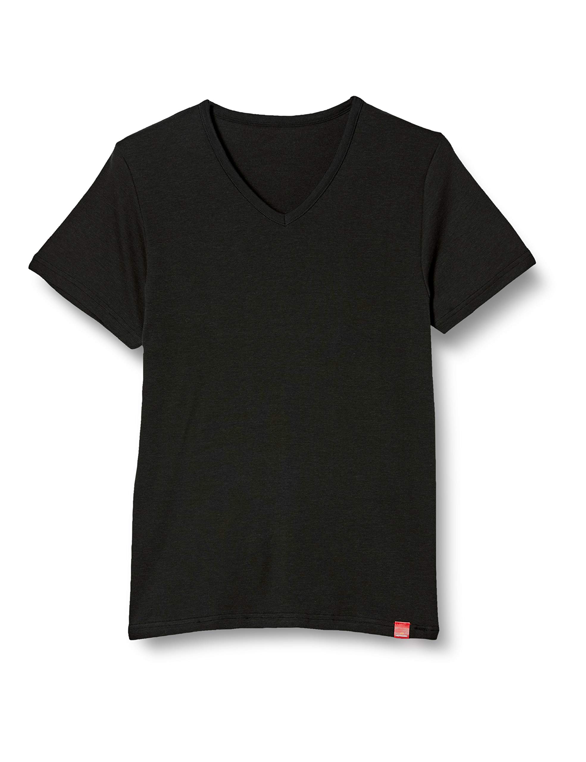 Gunze MH2315P Hot Magic Size M to Japanese size Men s Anti-Static V-Neck T-Shirt, Black, (equivalent M) чёрный