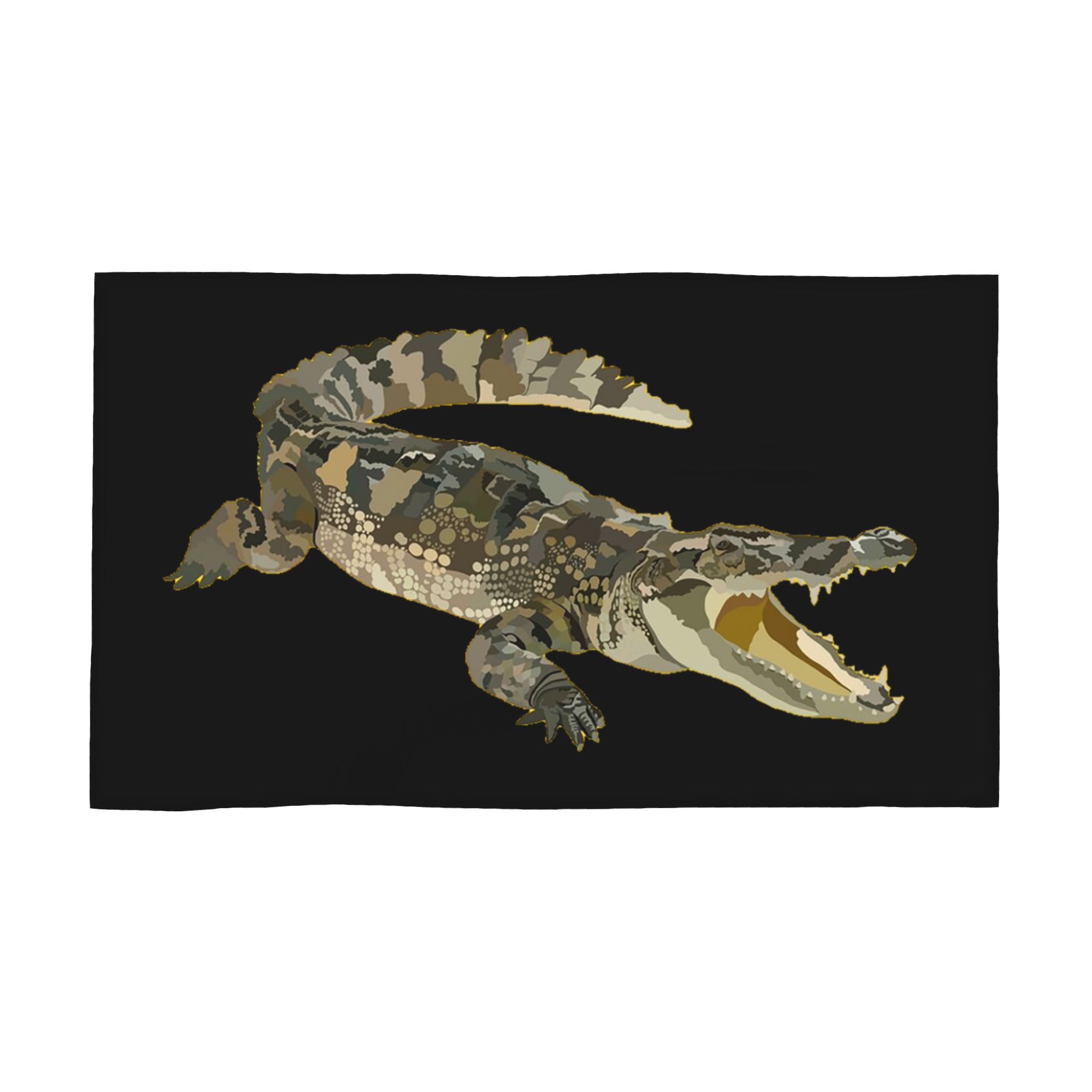 

C is for Crocodile Soft Face Towel Quick Dry Pool Bath Cotton Towels Absorbent W40*H60(CM)